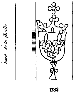 Briquet 1733